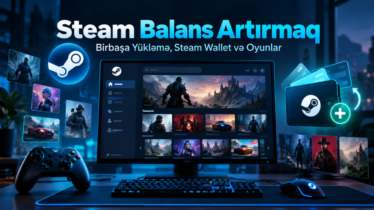 Steam Balansını uyğun qiymətə necə artırmaq olar?